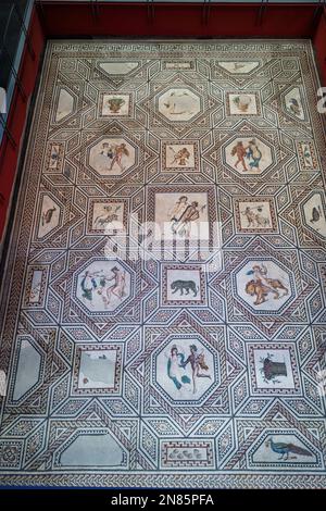 Dionysus mosaic at Romano-Germanic Museum - Cologne, Germany Stock Photo