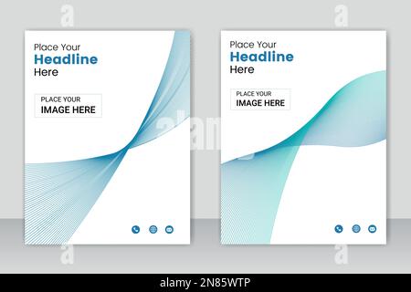 Brochure template flyer background for business design .Brochure Layout template, cover design background, annual reports. Stock Vector