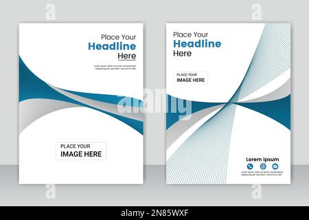 Brochure template flyer background for business design .Brochure Layout template, cover design background, annual reports. Stock Vector