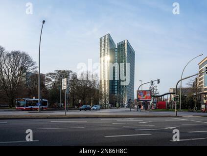 Dancing Towers at St. Pauli District - Hamburg, Germany Stock Photo