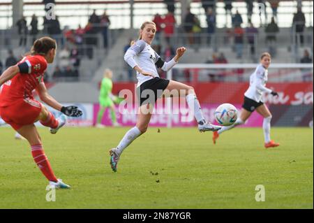 Munich, Germany. 11th Feb, 2023. Munich, Germany, Feb 10th 2023: Lara Prasnikar (7 Eintracht Frankfurt) during the Flyeralarm Frauen Bundesliga match between FC Bayern Munich and Eintracht Frankfurt at FC Bayern Campus, Munich. (Sven Beyrich/SPP) Credit: SPP Sport Press Photo. /Alamy Live News Stock Photo