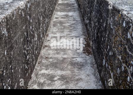 Old concrete bridge Stock Photo
