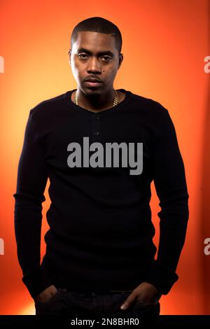 American rapper and actor Nasir Jones, better known as Nas, poses for a ...