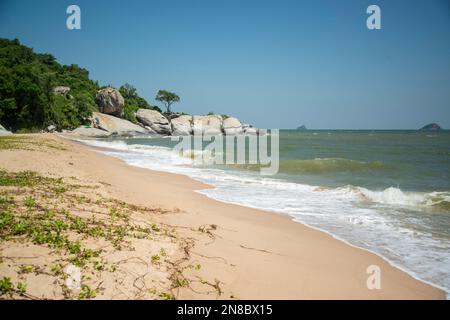 The Khao Tao Sai Noi Beach near the City of Hua Hin in the Province of Prachuap Khiri Khan in Thailand,  Thailand, Hua Hin, December, 2022 Stock Photo