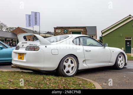 1996 Toyota Supra, on display at the Japanese Assembly held at Bicester Heritage Centre on the 29th January 2023. Stock Photo