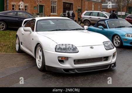 1996 Toyota Supra, on display at the Japanese Assembly held at Bicester Heritage Centre on the 29th January 2023. Stock Photo