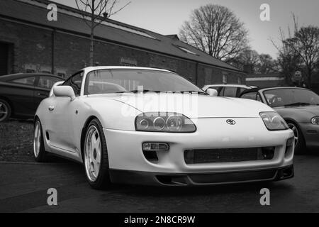 1996 Toyota Supra, on display at the Japanese Assembly held at Bicester Heritage Centre on the 29th January 2023. Stock Photo