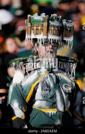 Green Bay Packers fan Jeff Kahlow during an NFL football game Sunday ...