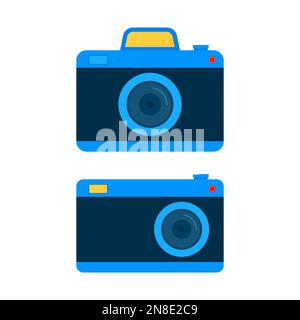 Retro Photo camera icon. Photography Icon. Vector illustration. Stock Vector