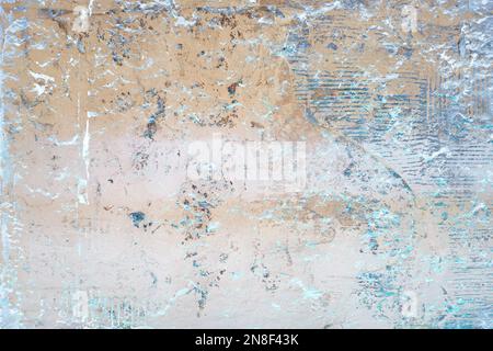 Abstract texture of an old gray wall, with streaks of paint. High quality photo Stock Photo