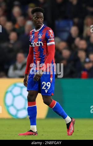 London, UK. 11th Feb, 2023. Naouirou Ahamada of Crystal Palace in action during the Premier League match between Crystal Palace and Brighton and Hove Albion at Selhurst Park, London, England on 11 February 2023. Photo by Carlton Myrie. Editorial use only, license required for commercial use. No use in betting, games or a single club/league/player publications. Credit: UK Sports Pics Ltd/Alamy Live News Stock Photo