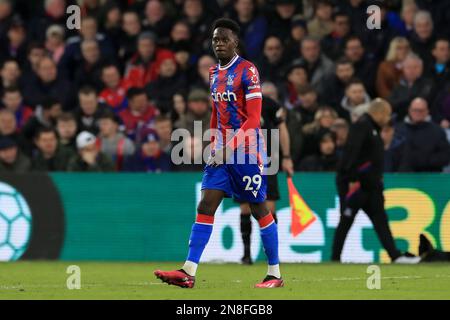 London, UK. 11th Feb, 2023. Naouirou Ahamada of Crystal Palace in action during the Premier League match between Crystal Palace and Brighton and Hove Albion at Selhurst Park, London, England on 11 February 2023. Photo by Carlton Myrie. Editorial use only, license required for commercial use. No use in betting, games or a single club/league/player publications. Credit: UK Sports Pics Ltd/Alamy Live News Stock Photo