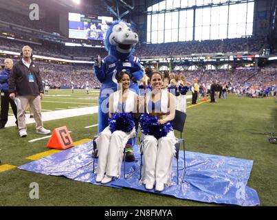 Colts cheerleaders shave their heads to raise funds for leukemia research