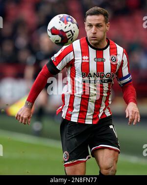 Sheffield, England, 11th February 2023.  Billy Sharp of Sheffield Utd during the Sky Bet Championship match at Bramall Lane, Sheffield. Picture credit should read: Andrew Yates / Sportimage Credit: Sportimage/Alamy Live News Stock Photo