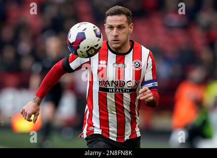 Sheffield, England, 11th February 2023.  Billy Sharp of Sheffield Utd during the Sky Bet Championship match at Bramall Lane, Sheffield. Picture credit should read: Andrew Yates / Sportimage Credit: Sportimage/Alamy Live News Stock Photo