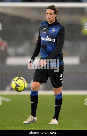 ROME - Hans Hateboer of Atalanta Bergamo during the Italian Serie A match between SS Lazio and Atalanta BC at Stadion Olimpico on February 11, 2023 in Rome, Italy. AP | Dutch Height | GERRIT OF COLOGNE Stock Photo
