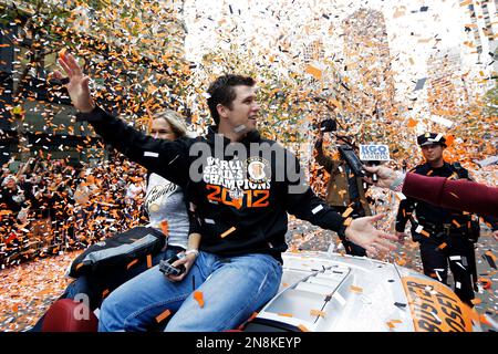 Download Buster Posey World Series Parade Wallpaper