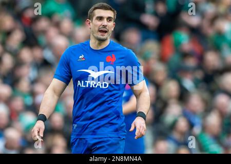 Dublin, Ireland. 11th Feb, 2023. Thomas Ramos of France during the Guinness Six Nations Cup Round 2 match between Ireland and France at Aviva Stadium in Dublin, Ireland on February 11, 2023 (Photo by Andrew SURMA/ Credit: Sipa USA/Alamy Live News Stock Photo