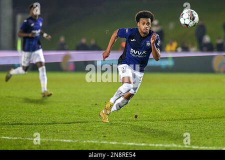 Ilay Camara (57) of RSC Anderlecht pictured during a soccer game between  KMSK Deinze and RSC