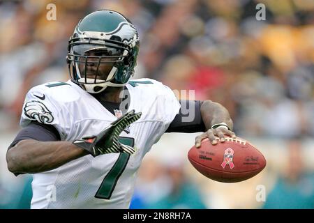 Michael Vick hands off to Warrick Dunn during the Atlanta Falcons