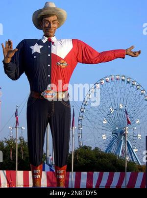 Meet Big Tex, the Red River Rivalry's giant, terrifying cowboy