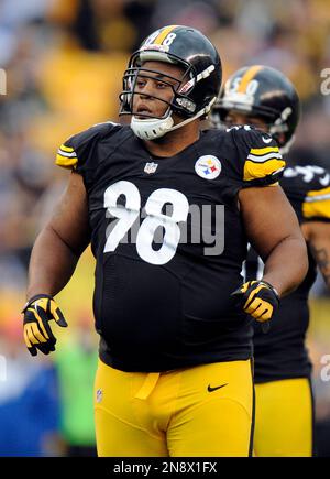 Pittsburgh Steelers Casey Hampton walks the runway with local models during  the Steeler Style 2007 Fashion Show benefiting the Thomas E Starzl  Transplant Institute and the Cancer Caring Center on October 5,