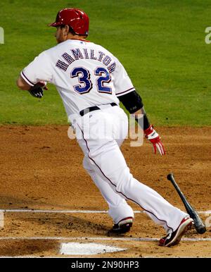 Texas Rangers' Josh Hamilton during a baseball game against the Baltimore  Orioles Friday, July 9, 2010, in Arlington, Texas. (AP Photo/Tony Gutierrez  Stock Photo - Alamy