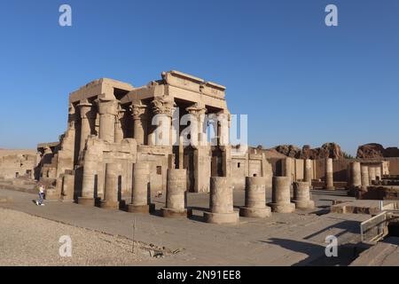the temple of Kom Ombo in Aswan, Egypt Stock Photo