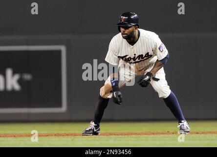 Minnesota Twins' Justin Morneau is shown during to a baseball game against  the Kansas City Royals Thursday, Sept. 13, 2012 in Minneapolis. (AP  Photo/Jim Mone Stock Photo - Alamy