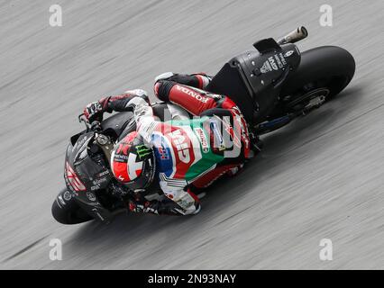 Kuala Lumpur, Malaysia. 12th Feb, 2023. Spanish rider Alex Rins of LCR Honda Castrol in action during the Sepang MotoGP Official Test at Sepang International Circuit in Sepang. Credit: SOPA Images Limited/Alamy Live News Stock Photo