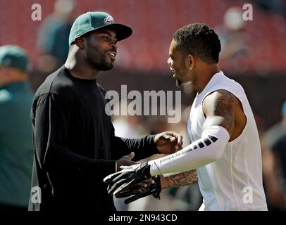 Philadelphia Eagles quarterback Michael Vick during a scrimmage in