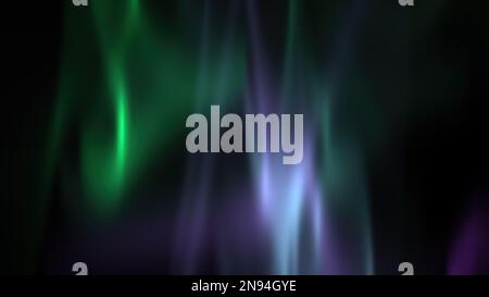 Abstract aura light background. 3d rendering Northern polar aurora borealis lights on dark. Stock Photo