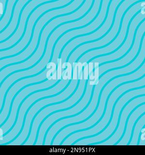 Curve repeat line pattern, graphic abstract retro template, art vector illustration . Stock Vector