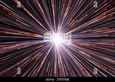 particle light explosion in space, illustration render Stock Photo - Alamy