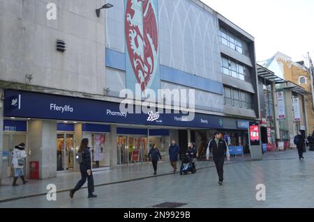 31st January 2023, Cardiff, Wales, United Kingdom. Boots Store on Queen Street. Stock Photo