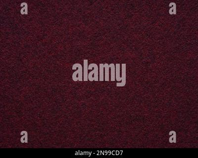 Dark red blank felt texture closeup. Full frame retro, vintage pattern. Top view, layout, place for text. Textured wool pattern for shops with goods Stock Photo