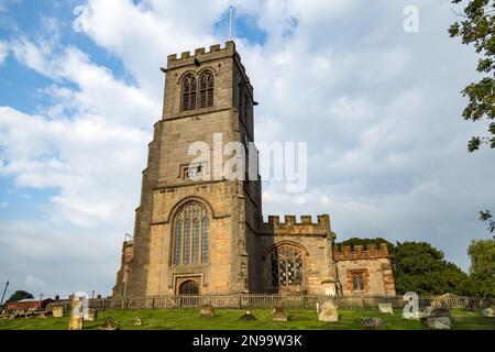 HANMER, CLWYD, WALES - JULY 10 : View of St.Chads Church in Hanmer, Wales on July 10, 2021 Stock Photo