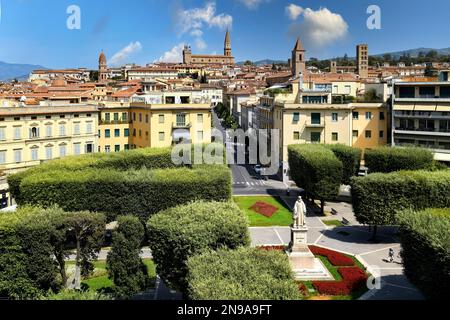 Arezzo Tuscany Italy. Elevated view of the city Stock Photo