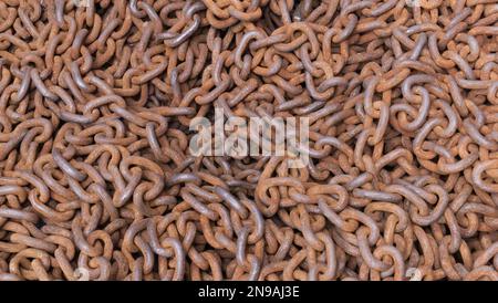 Rusty chains Stock Photo