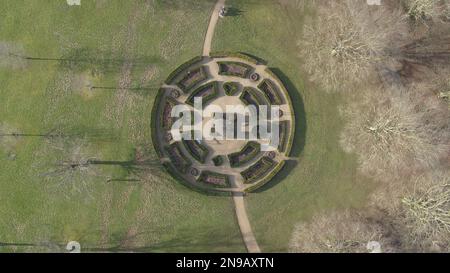 War Memorial Park Aerial View Stock Photo