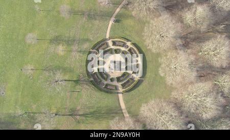 War Memorial Park Aerial View Stock Photo