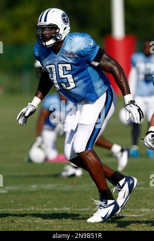 Tennessee Titans defensive end Kamerion Wimbley (95) during NFL football  camp at Titans' headquarters Tuesday, July 31, 2012 Nashville, Tenn. (AP  Photo/Wade Payne Stock Photo - Alamy