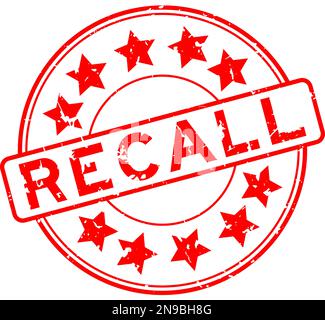 Grunge red confidence word with star icon round rubber seal stamp on ...