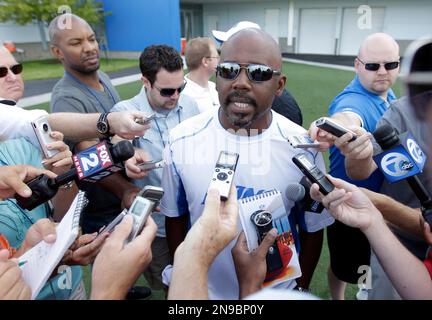 Detroit Lions general manager Martin Mayhew is seen during a news  conference at Ford Field in Detroit, Friday, Jan. 16, 2009. (AP  Photo/Carlos Osorio Stock Photo - Alamy