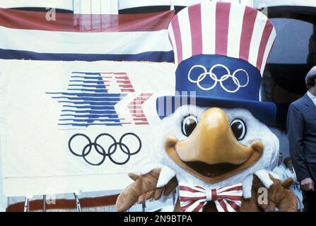 Sam the Olympic Eagle was the mascot of the 1984 Summer Olympics Stock