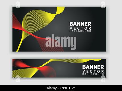 set of creative web banners of standard size. Vertical, horizontal and square template. vector illustration Stock Vector