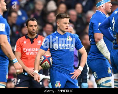 London, UK. 12th February 2023; Twickenham Stadium, London, England: Six Nations International Rugby England versus Italy; Stephen Varney of Italy Credit: Action Plus Sports Images/Alamy Live News Stock Photo