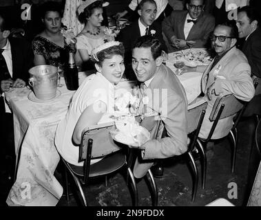 Luis Aparicio and his wife Sonia smile radiantly during reception in