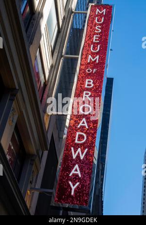 The museum of Broadway is located in the theater district near Times Square, 2023, New York City, United States