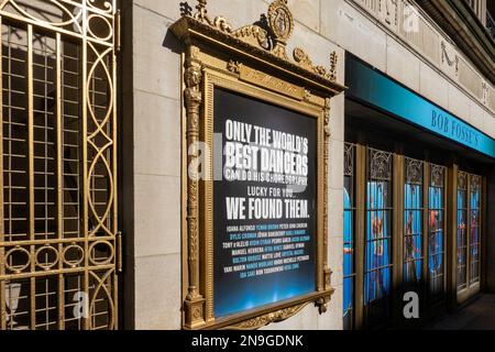 Music Box Theater Signage , 2023, NYC Stock Photo